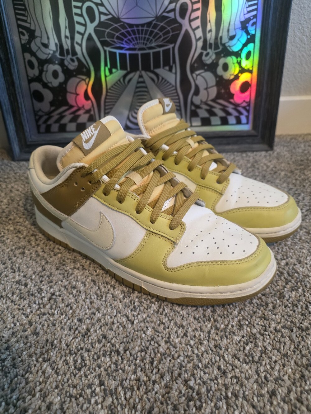 Nike Dunk Low Retro Men's Shoes Bronzine-Coconut Milk-Saturn Gold